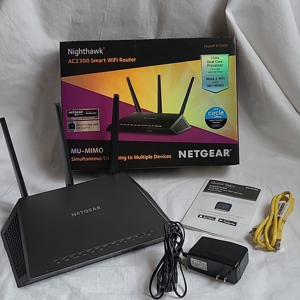 Netgear Nighthawk AC2300 Smart WiFi Router (Model #R7000P) - Picture 1 of 12